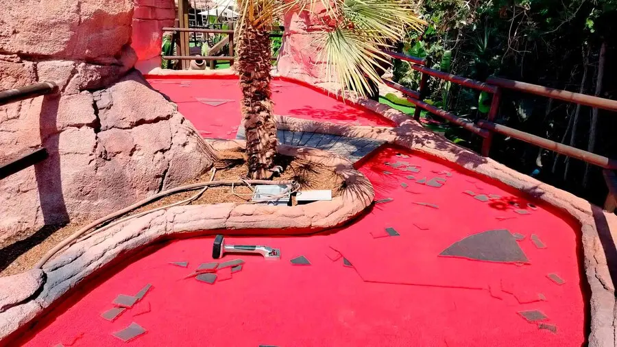 recreational course minigolf construction