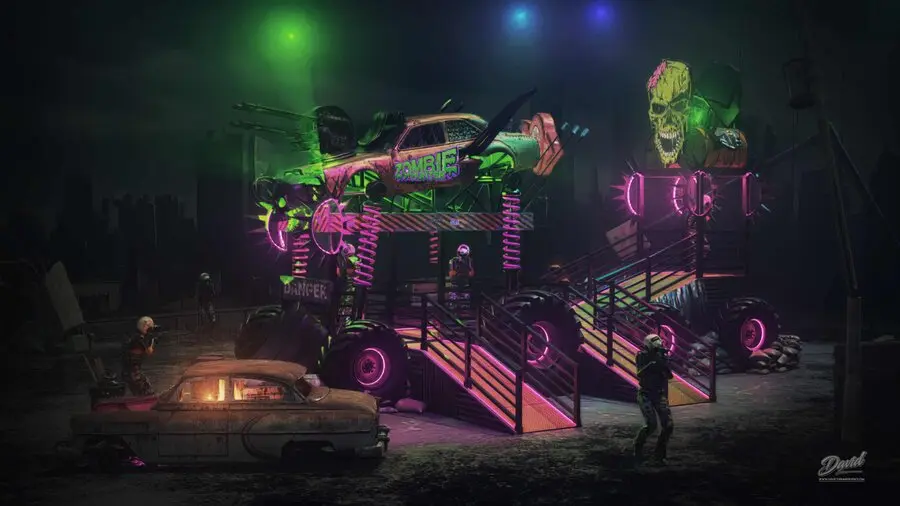 themed paintball park construction