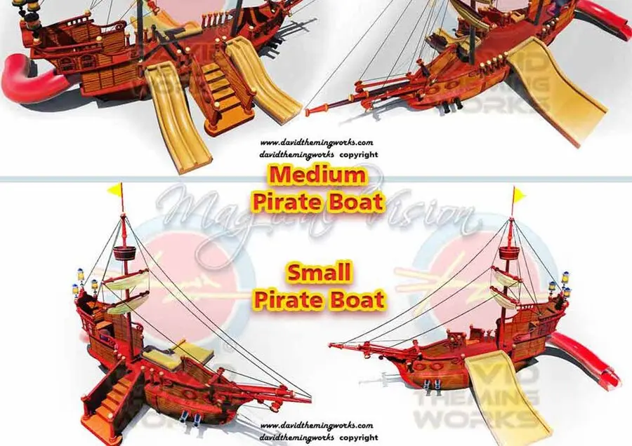 PIRATE BOATS FOR SWIMMING POOLS