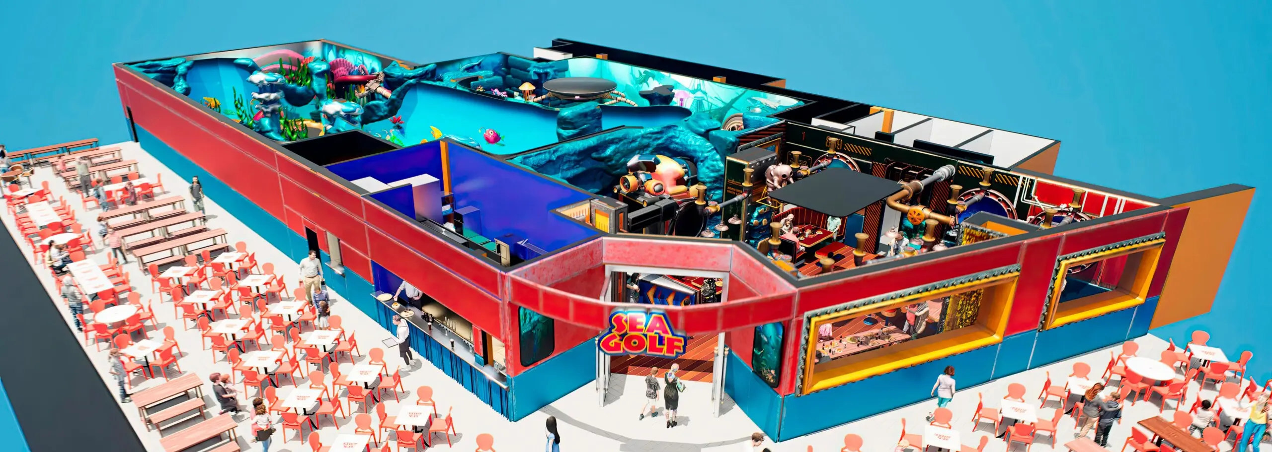 BLACK LIGHT MINIGOLF DESIGN