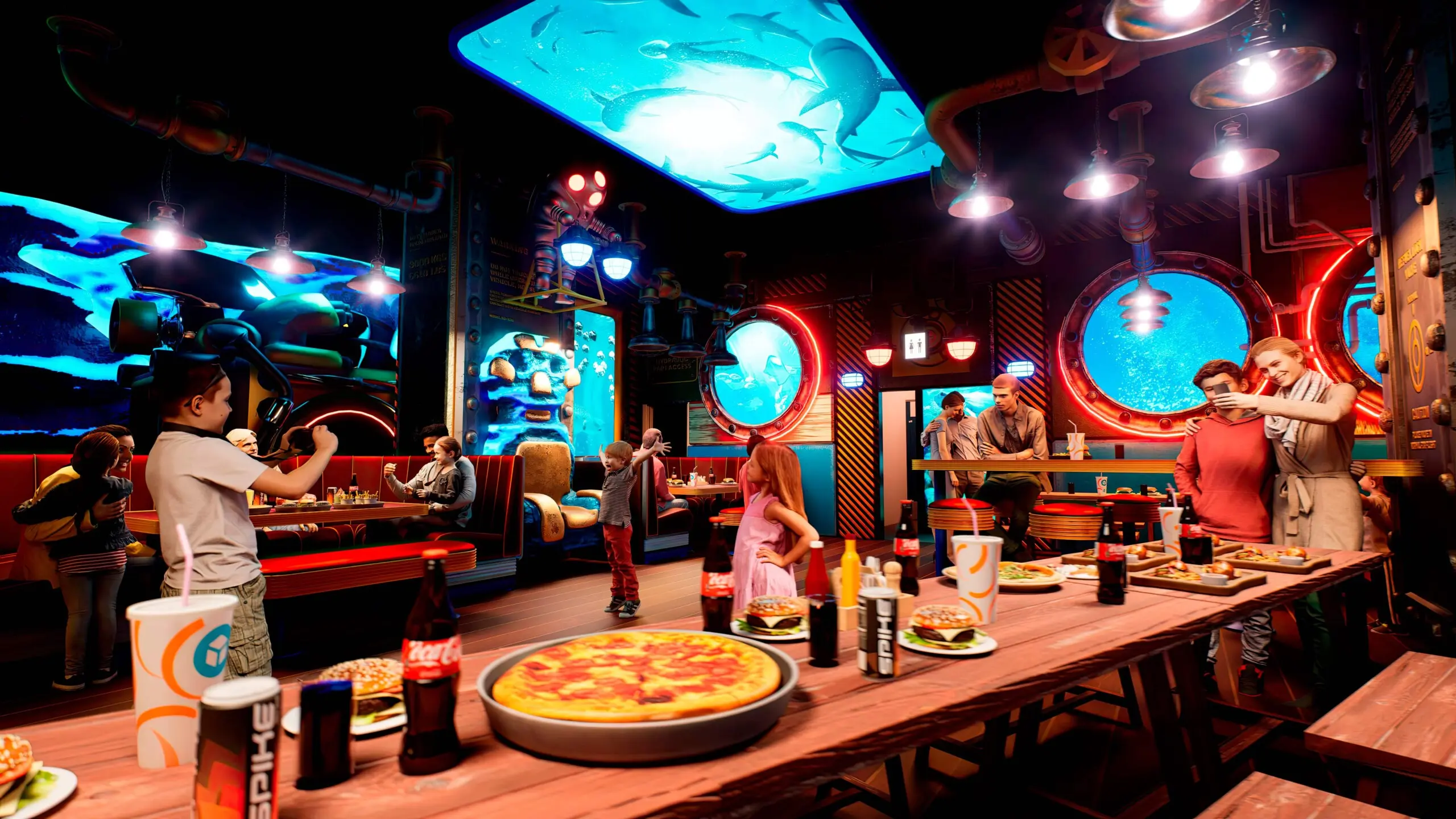 thematication of BLACK LIGHT MINIGOLF