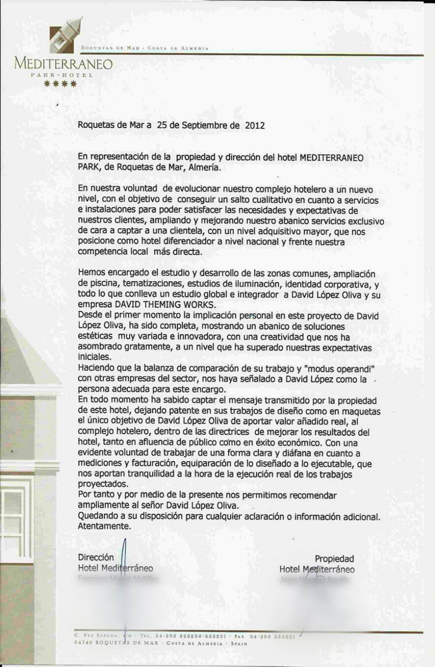 design and construction of resorts.