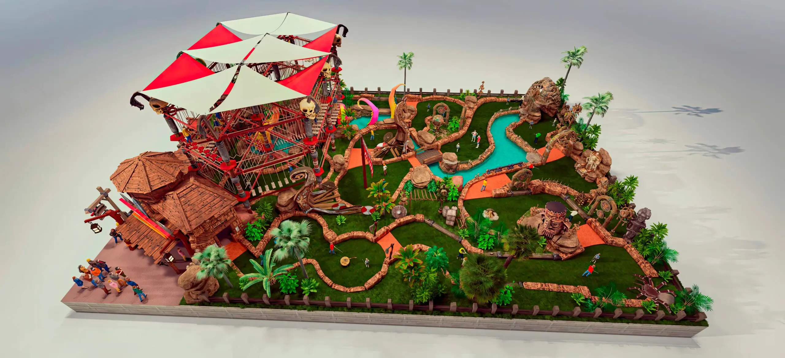 ROPE COURSE AND MINI GOLF