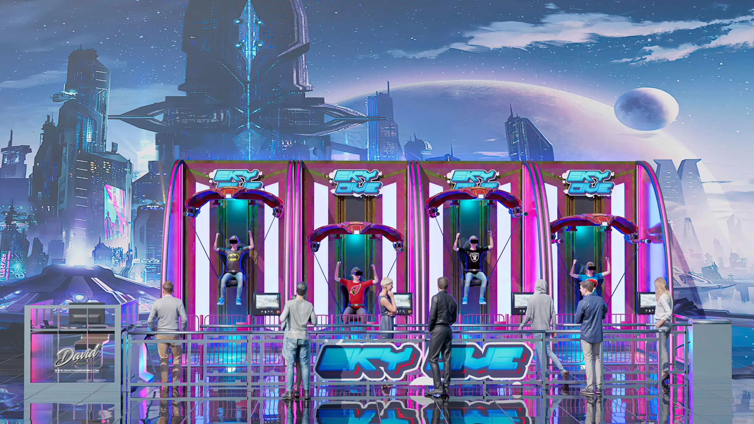 PARAGLIDING VR EXPERIENCE amusement park 