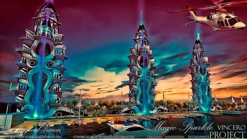 futuristic ecological housing design.