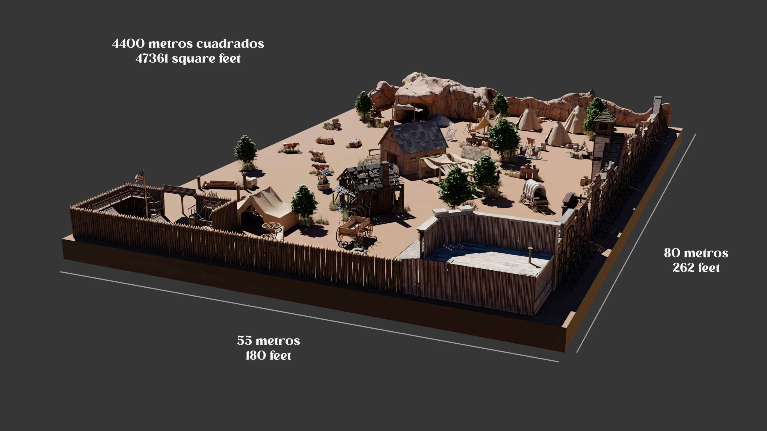 ULTIMATE WILD WEST PAINTBALL PARK design