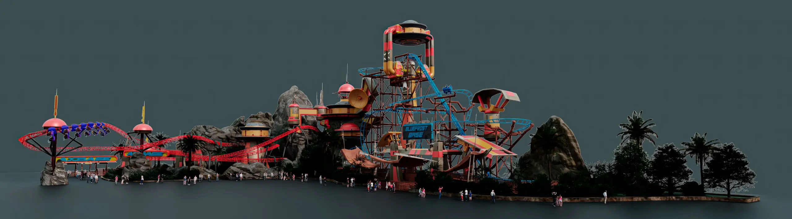 COMBO ROLLERCOASTER PACK design concepts, double roller coaster