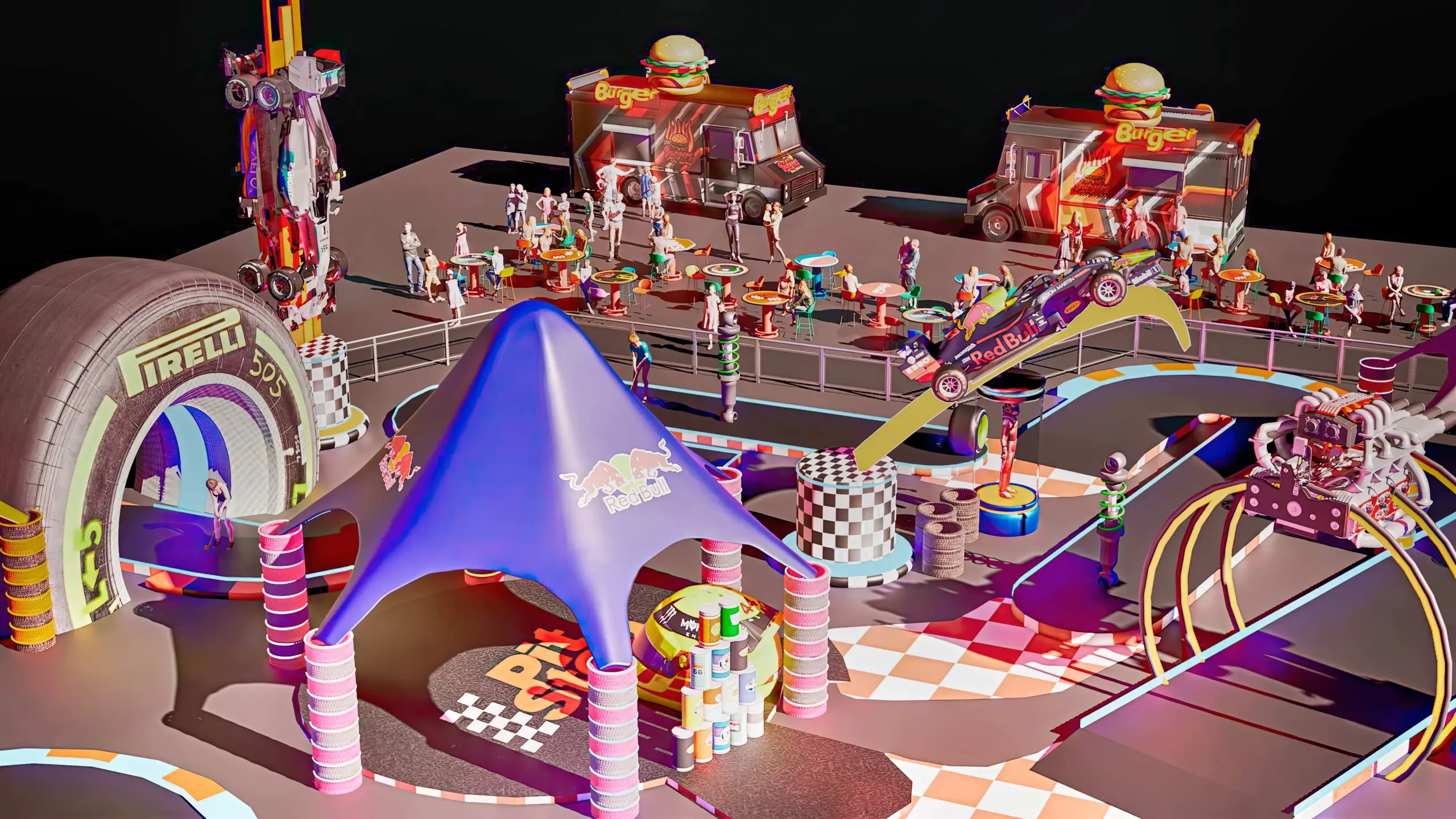 thematication of mini golf parks.