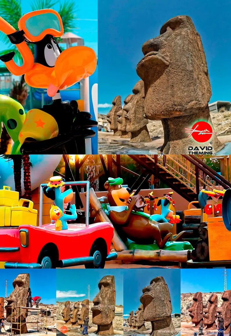 design and construction of sculptures.