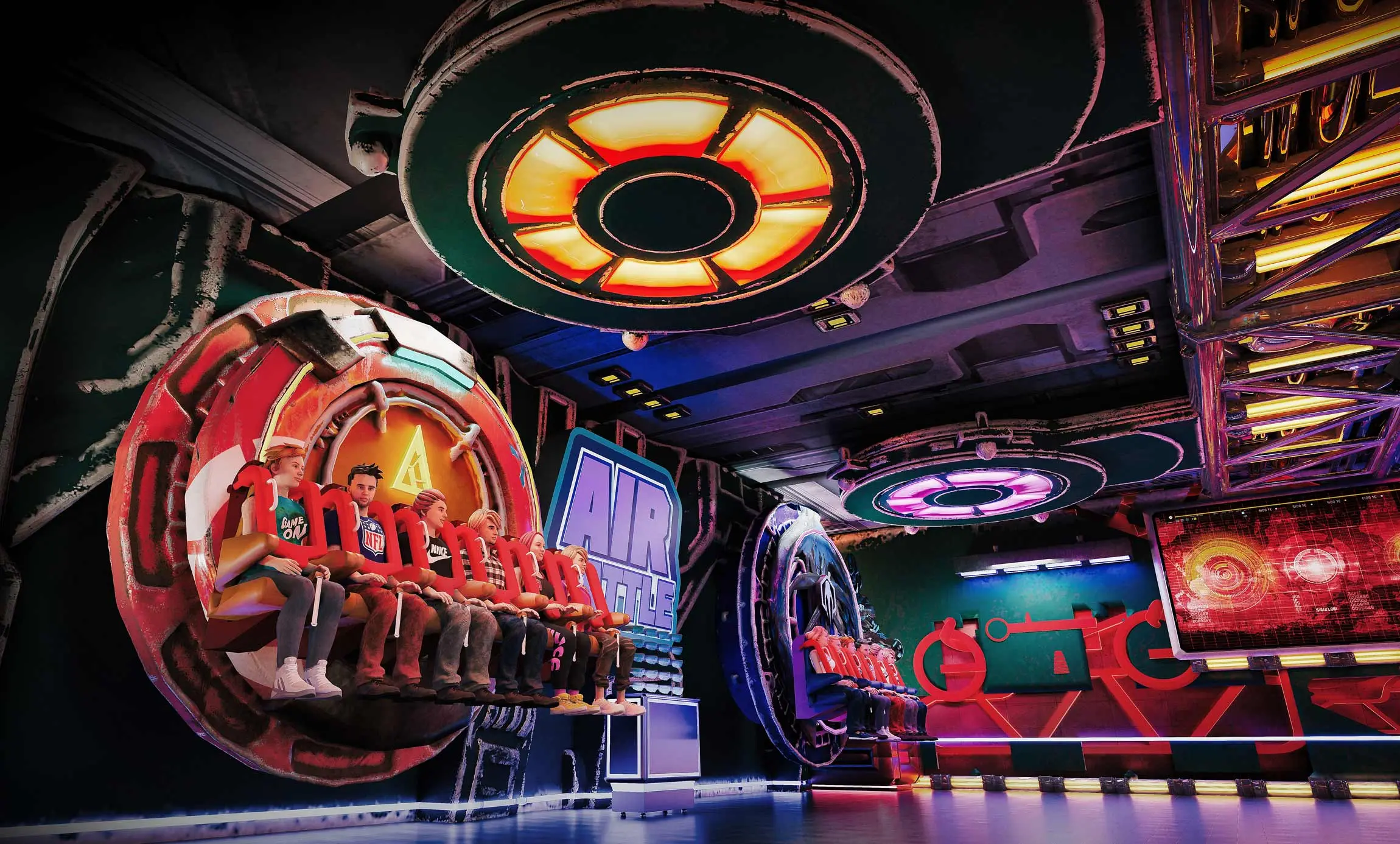 hurricane virtual reality attraction design and construction