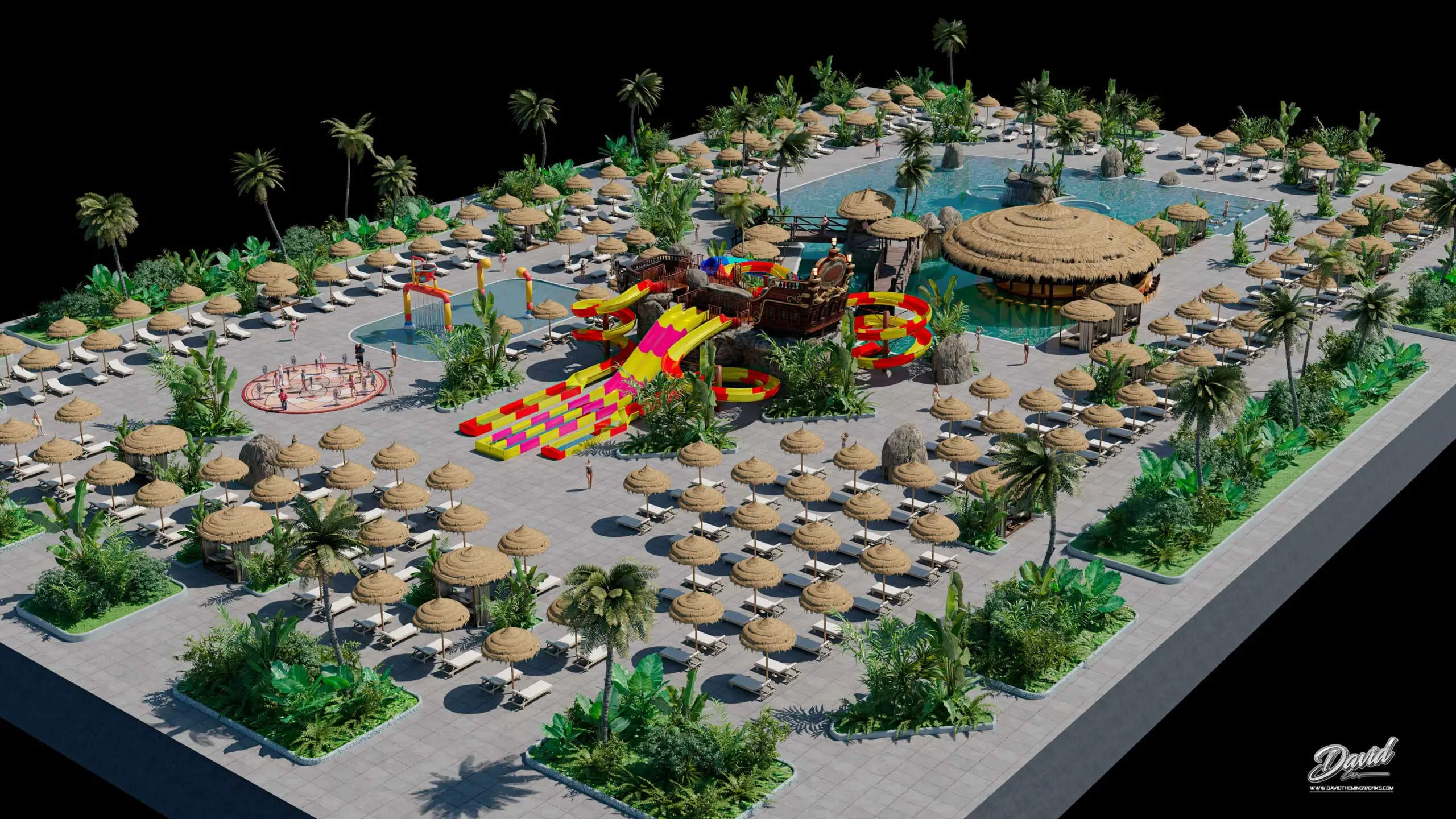 THEMED POOL WATERSLIDES WATERFALL IDEAS company