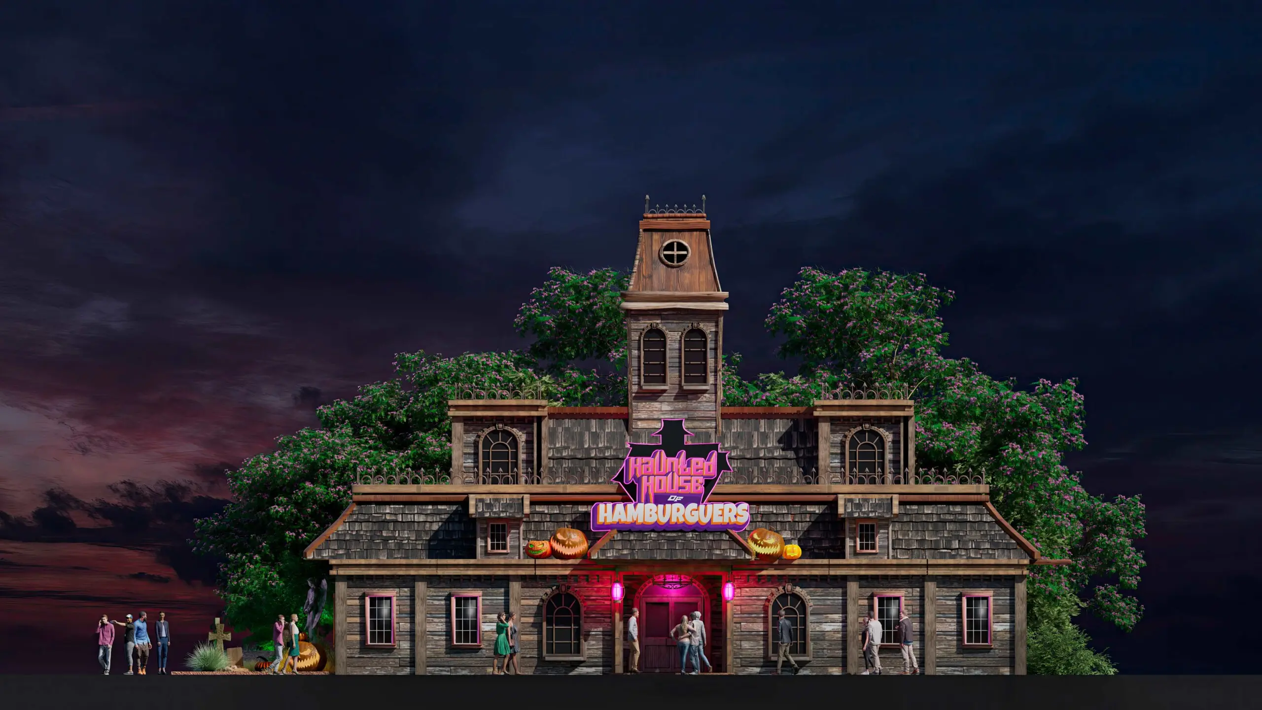 themed haunted RESTAURANT DESIGN