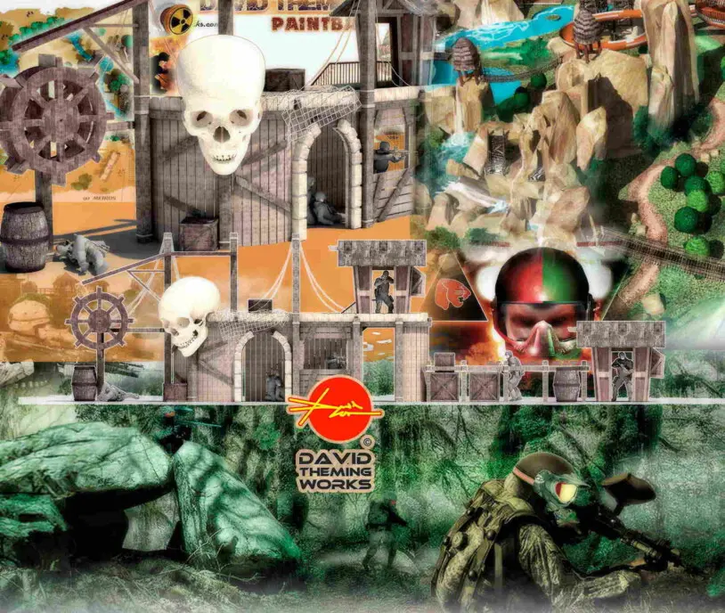 construction of laster tag parks.