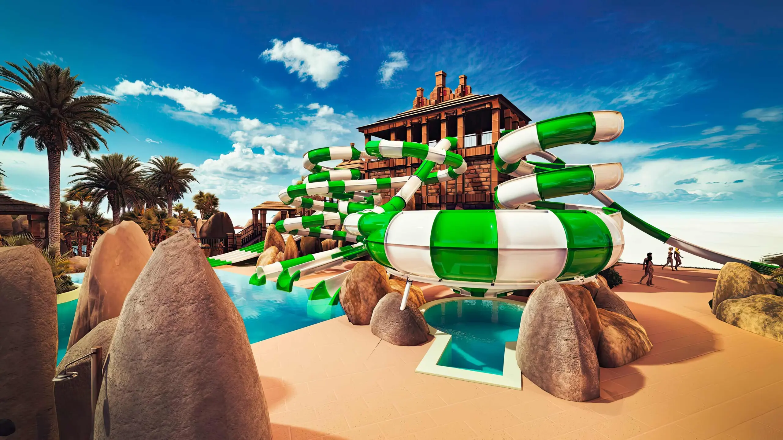 TROPICAL FAMILY WATER PARK CONCEPT DESIGN AND CONSTRUCTION