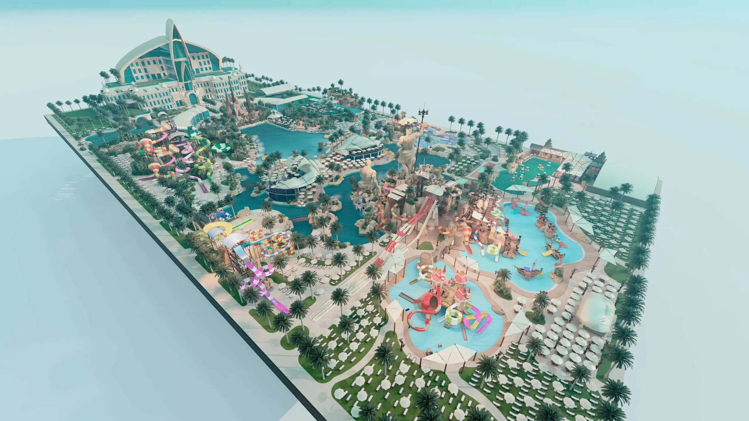 Aztec style water park1