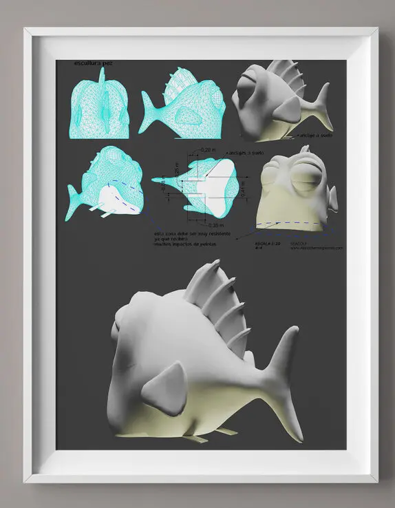 creative sculpture construction themed statue production