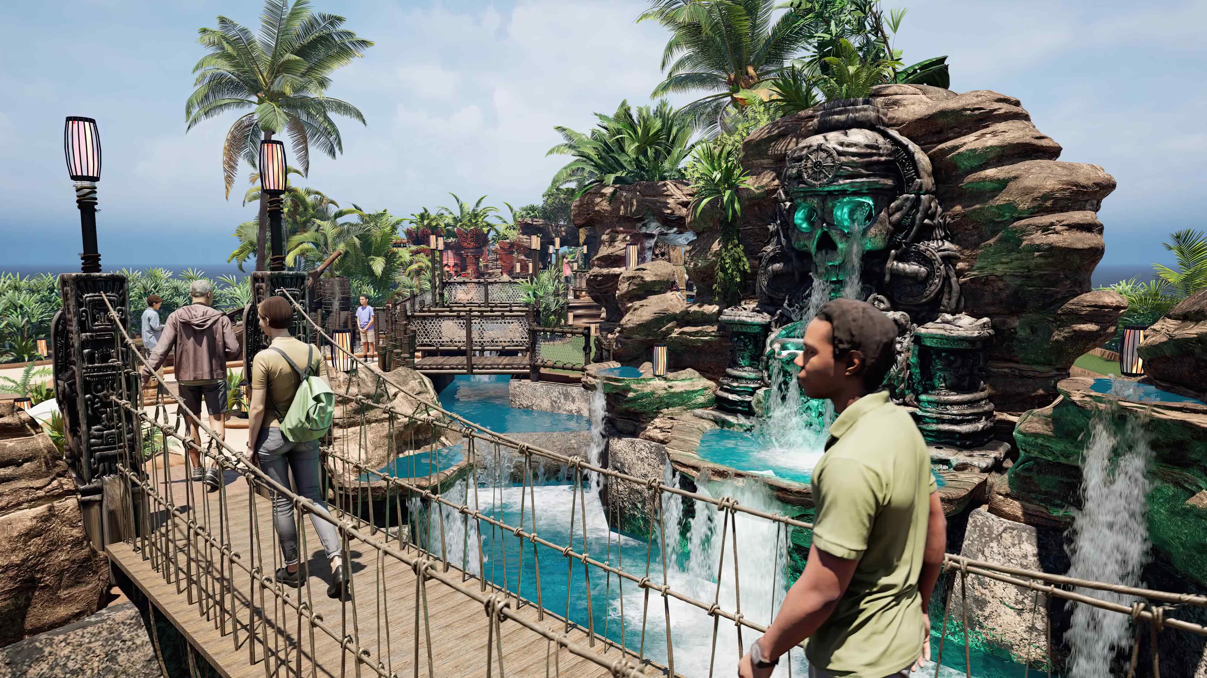 lost island minigolf david theming themed mini golf