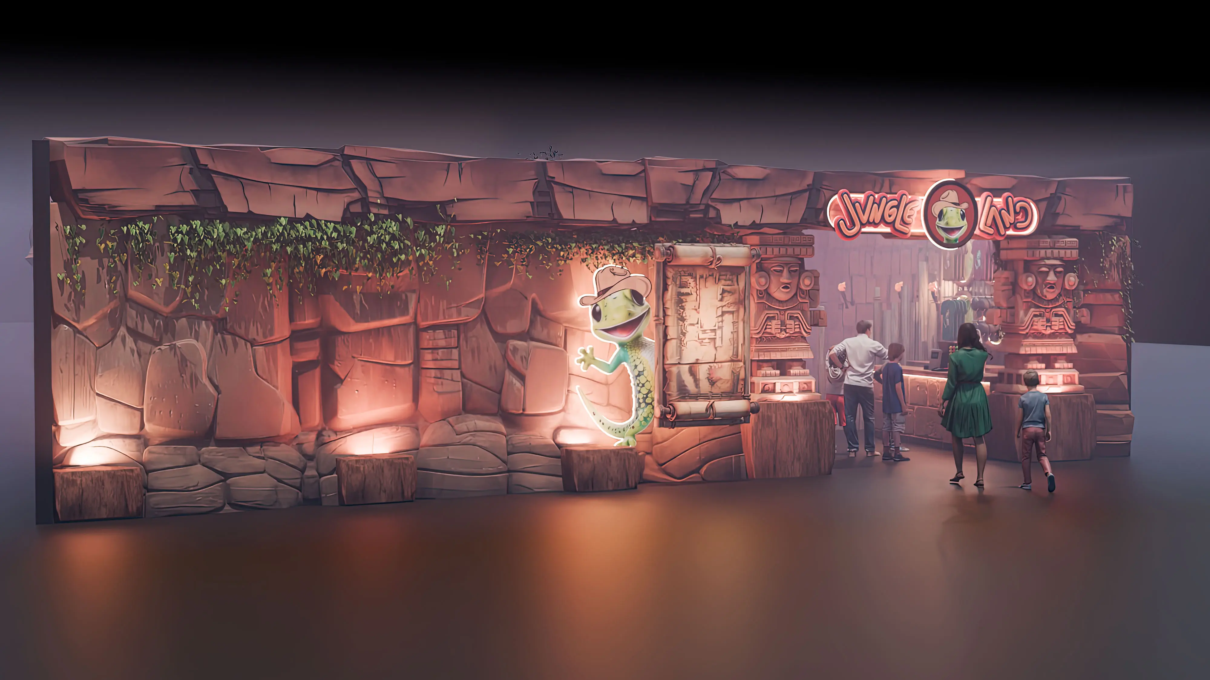 indoor minigolf david theming works