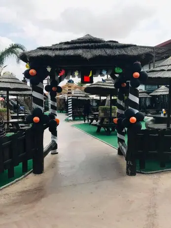 retro disco pub design concept 