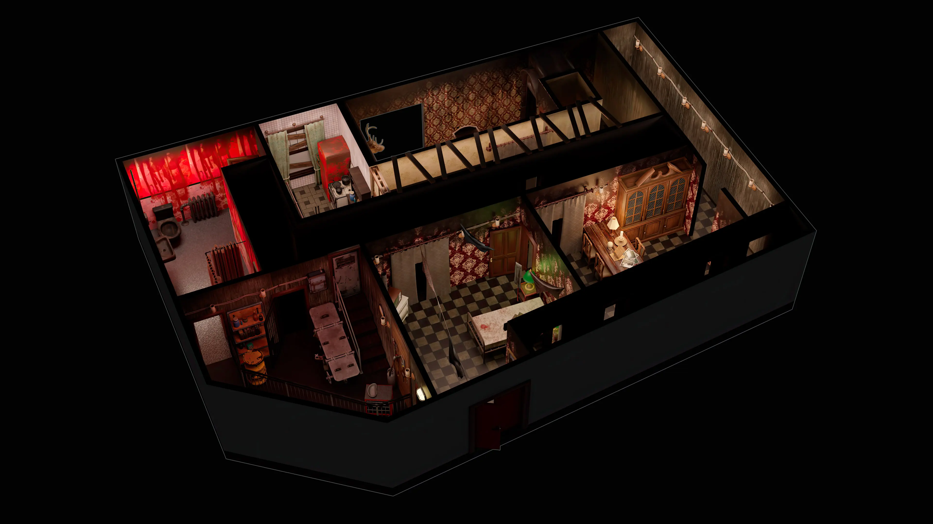 Halloween attraction design haunted house construction