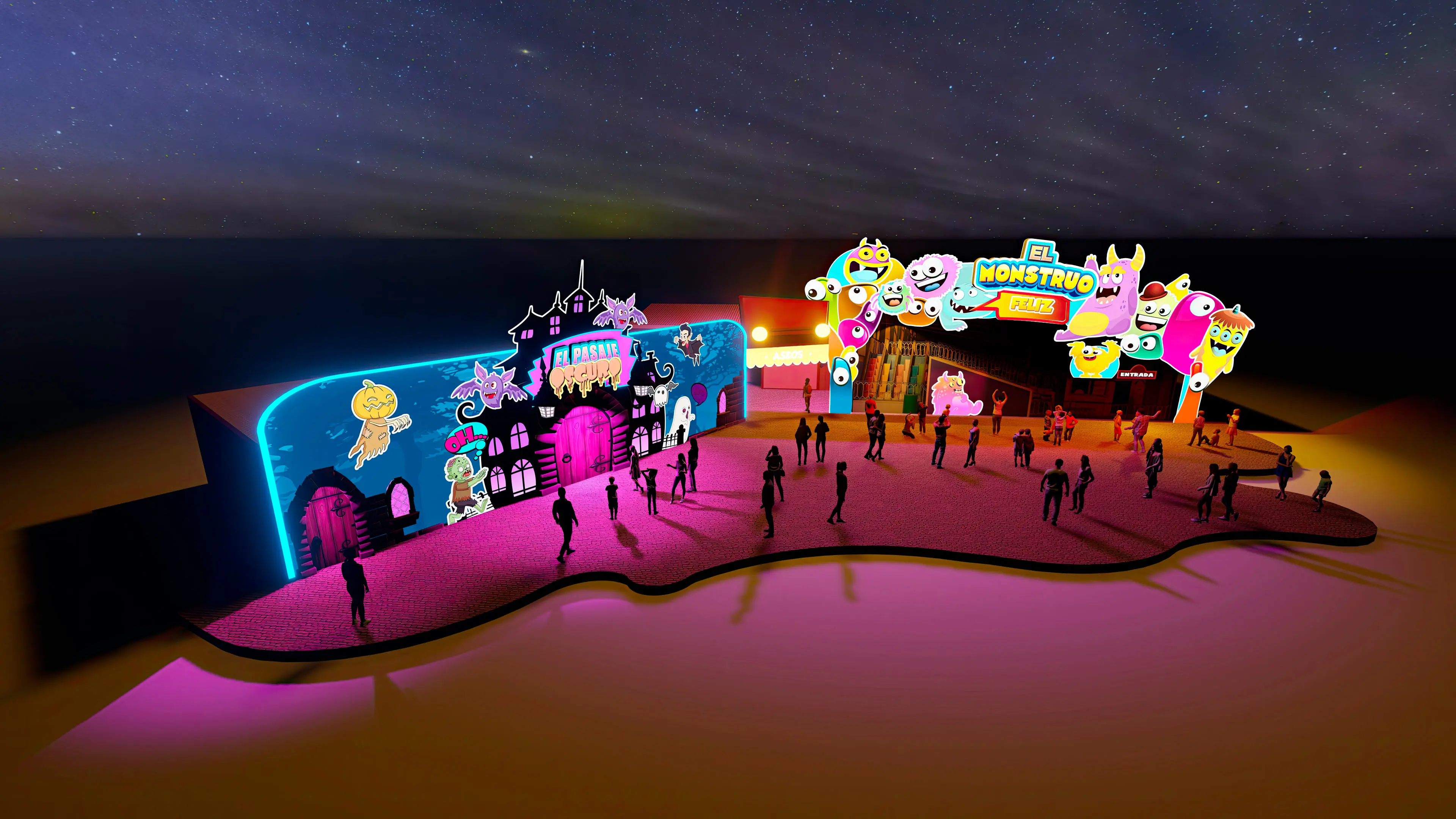 Halloween events, horror set design,