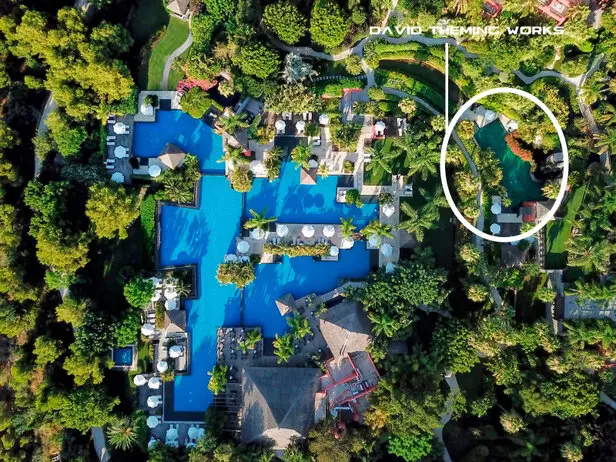 exotic pool design Barceló Asia Gardens  <br />