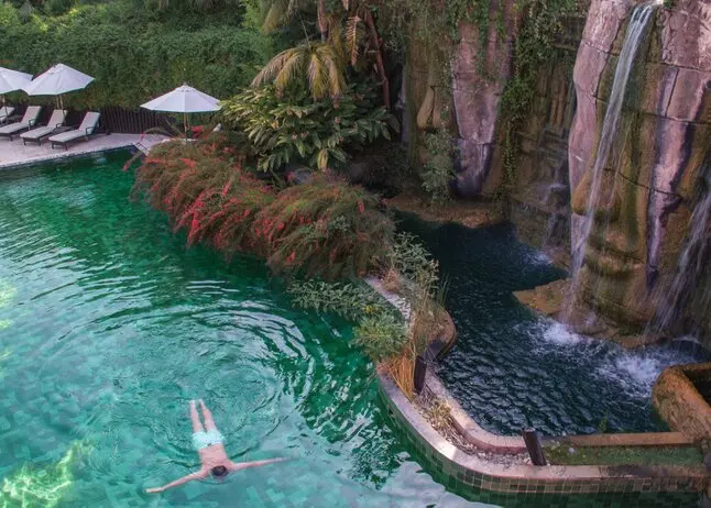 artistic pool construction for luxury hotels  <br />