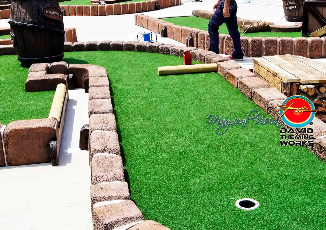 portable mini golf design  