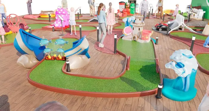 small adventure golf park design  
