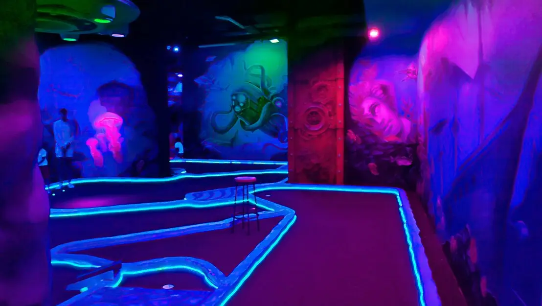 blacklight entertainment venue design  