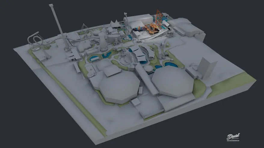 david theming works connyland new roller coaster