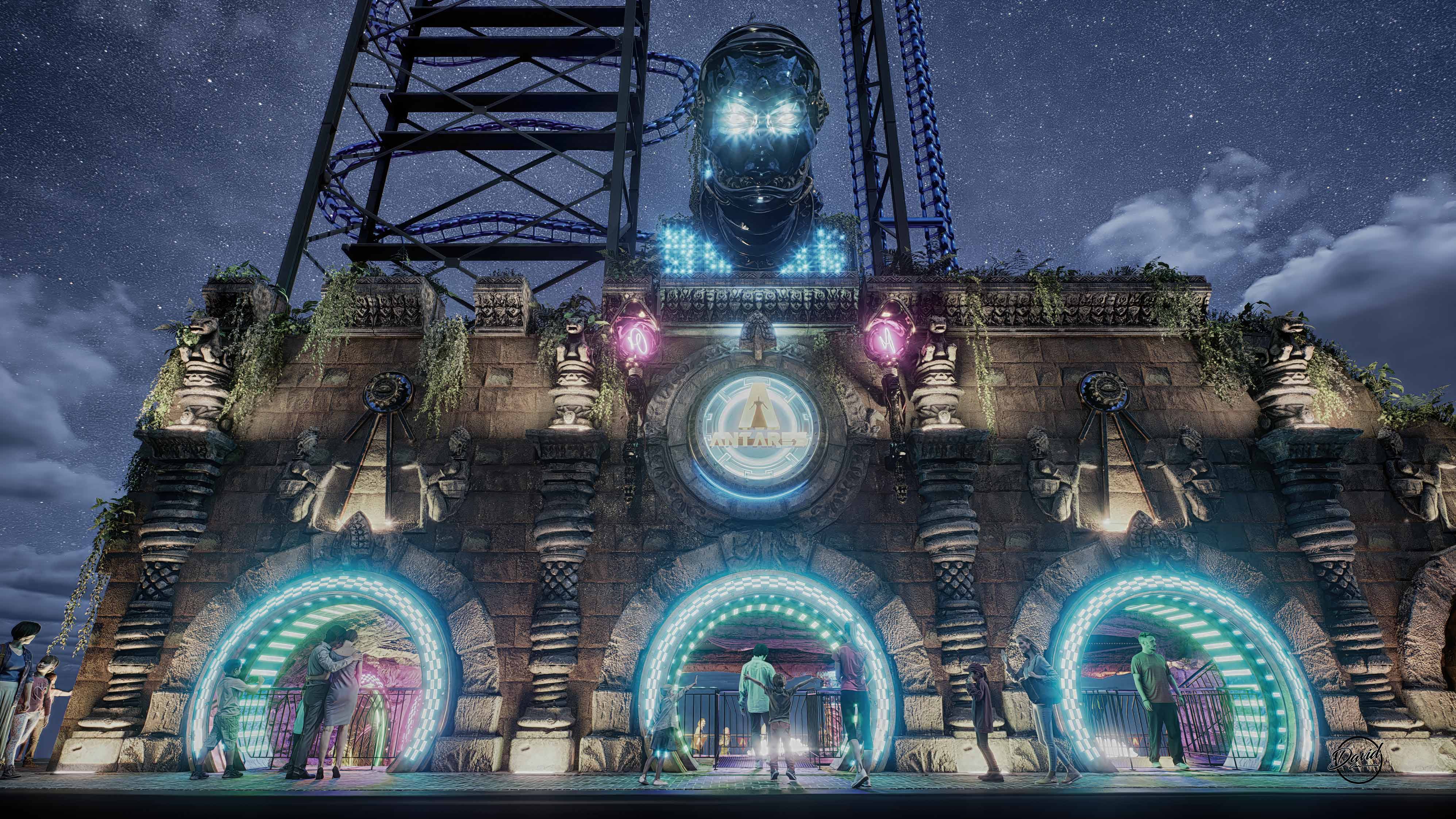 connyland theme park david theming works design