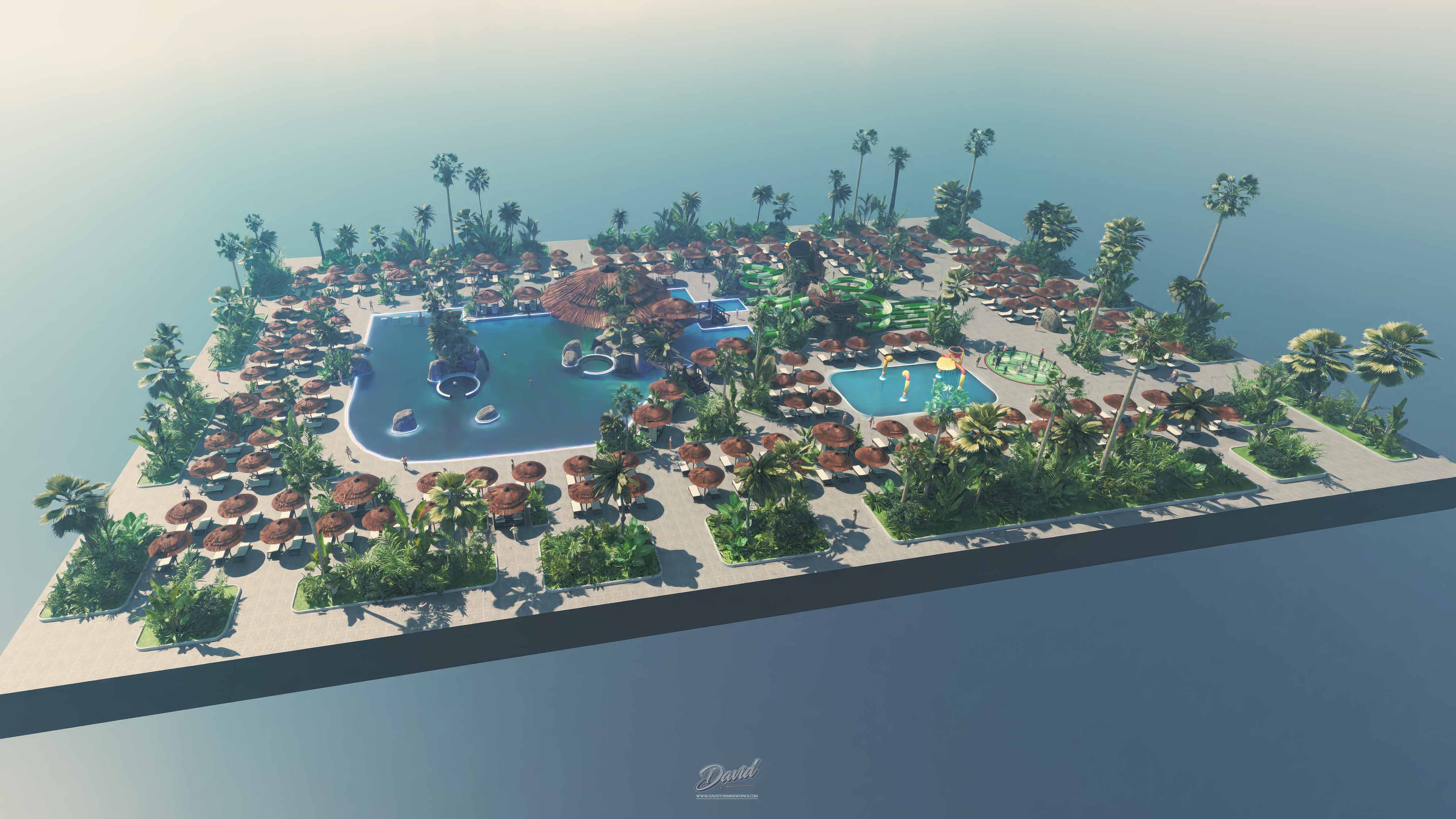 david theming works hawaii waterpark company