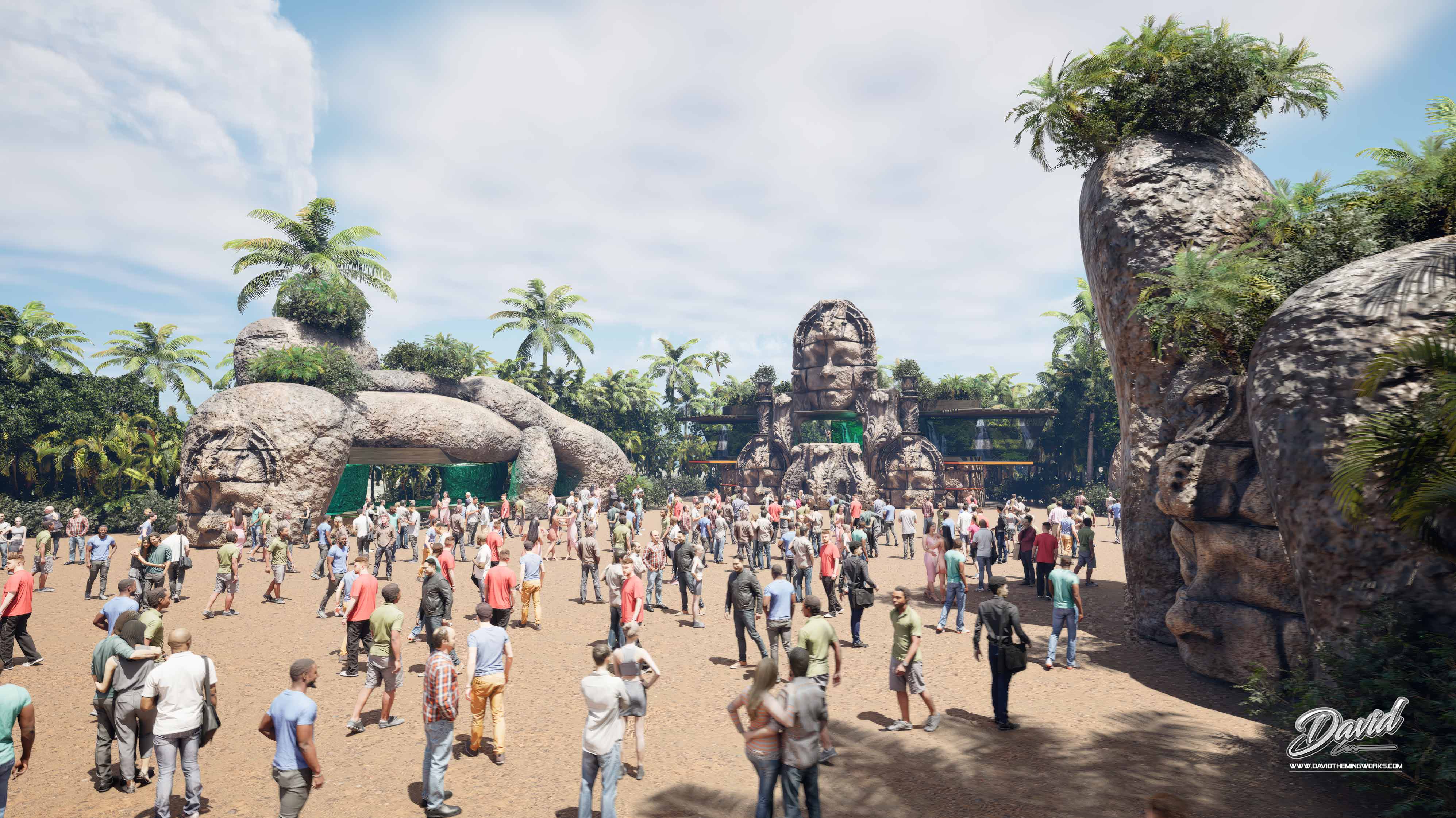 cultural stage design for festivals spiritual theme music event design