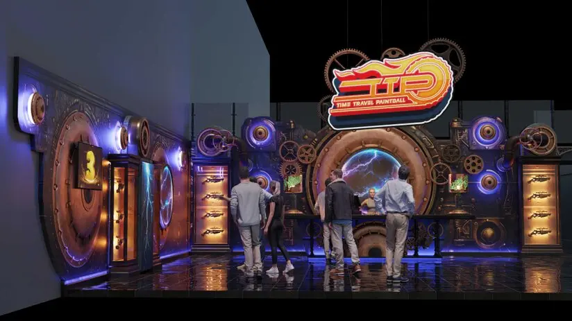 themed paintball park design, immersive battle environments