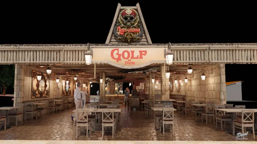 adventure golf design lost island minigolf