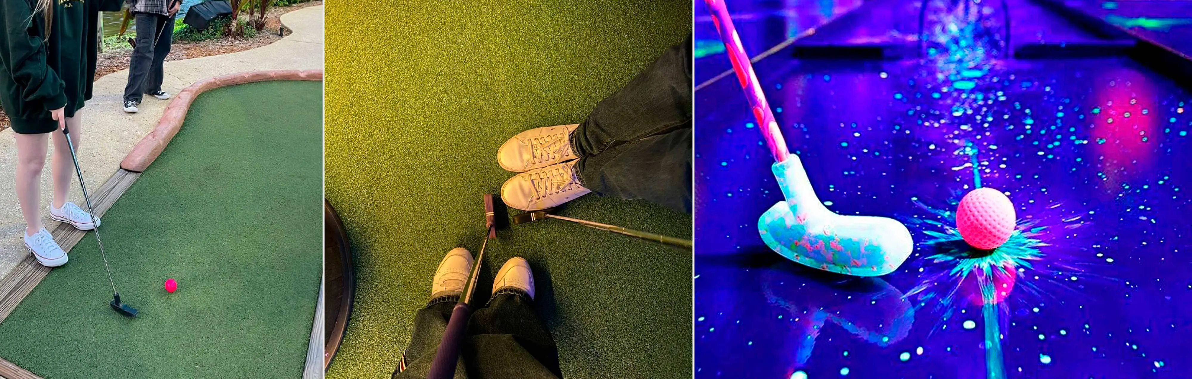 bar with mini golf integration themed mini golf bar design