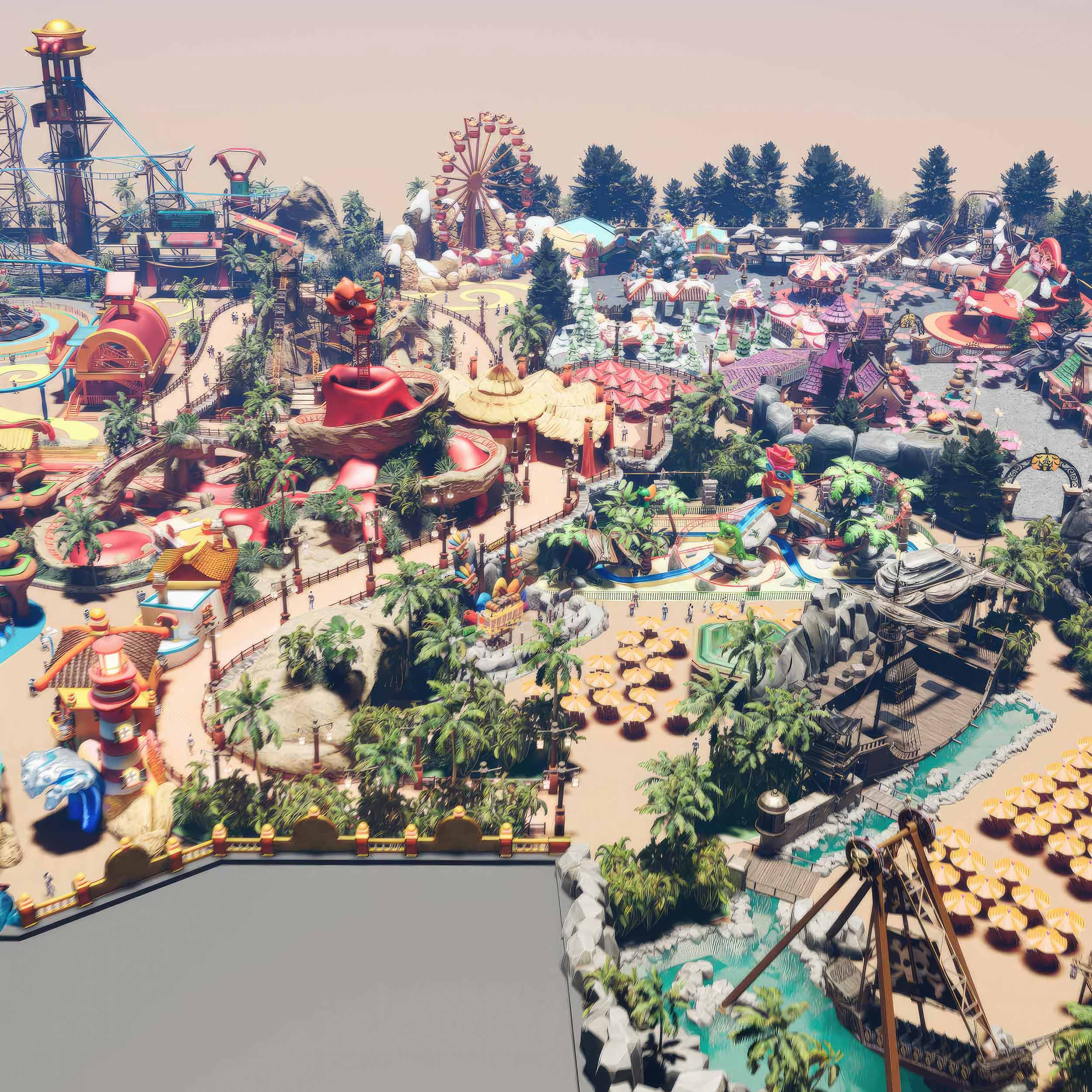 theme leisure park design <br />