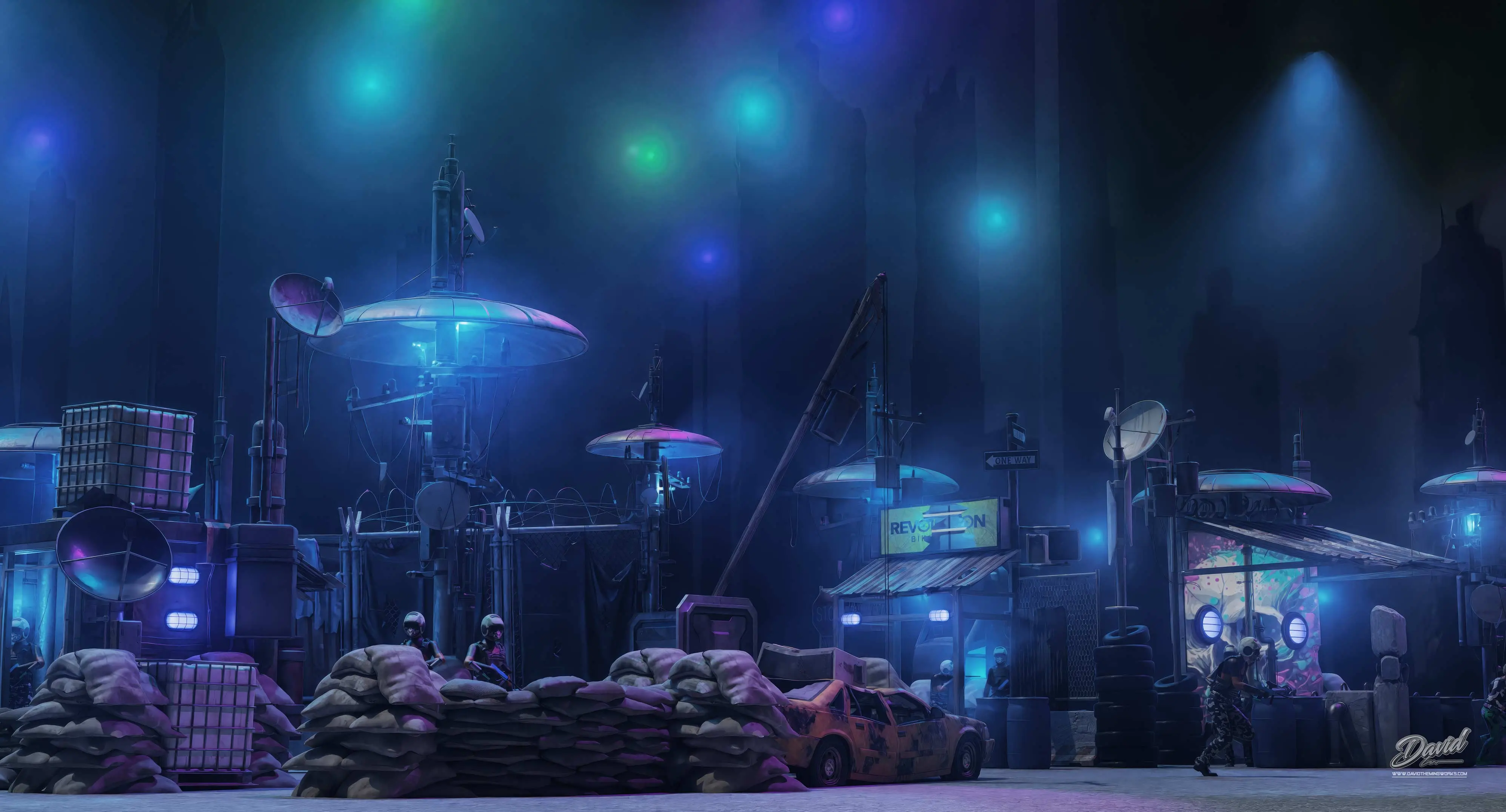 tactical field design indoor paintball arenas