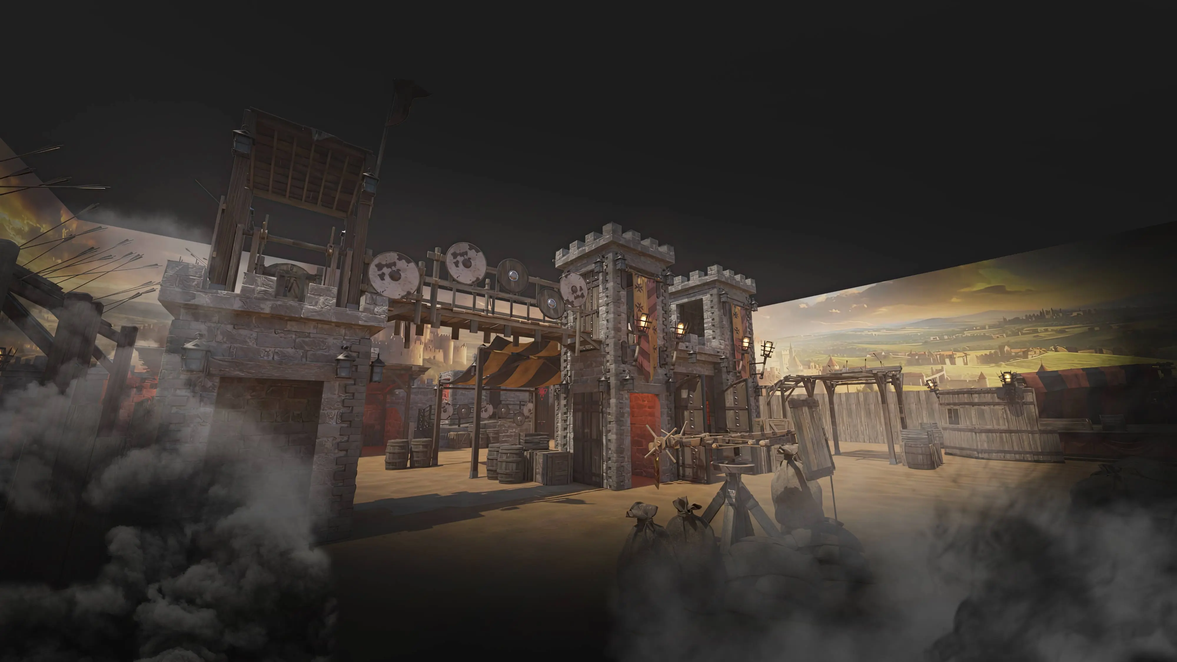 paintball arena design themed paintball park construction, paintball arena design