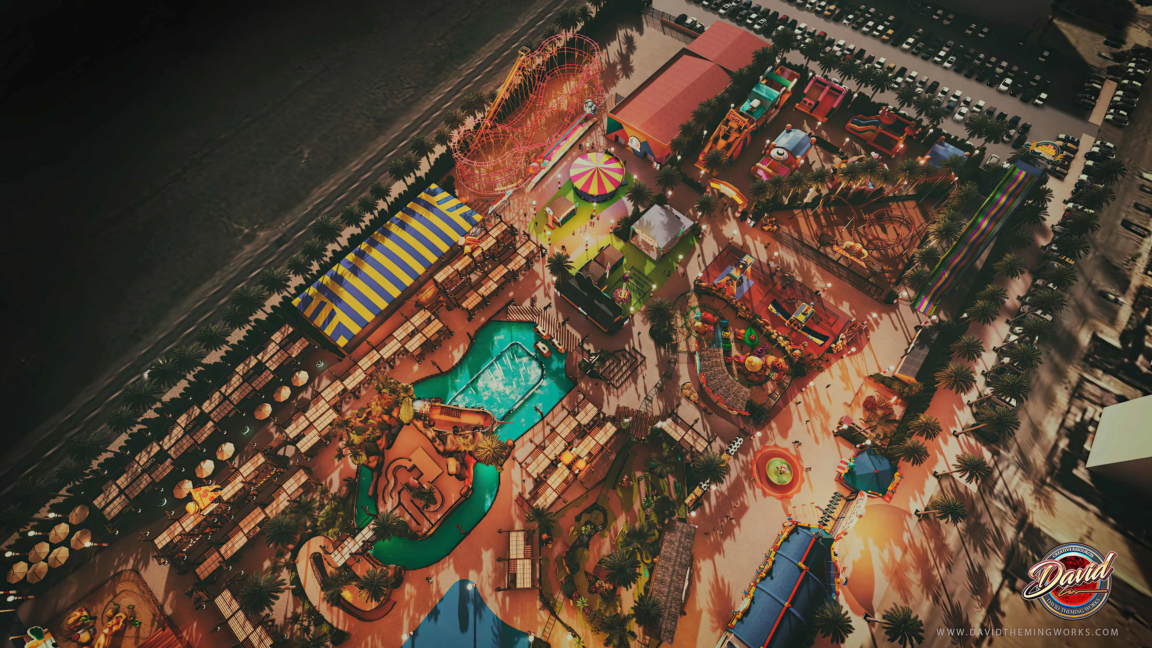 Architectural design theme parks