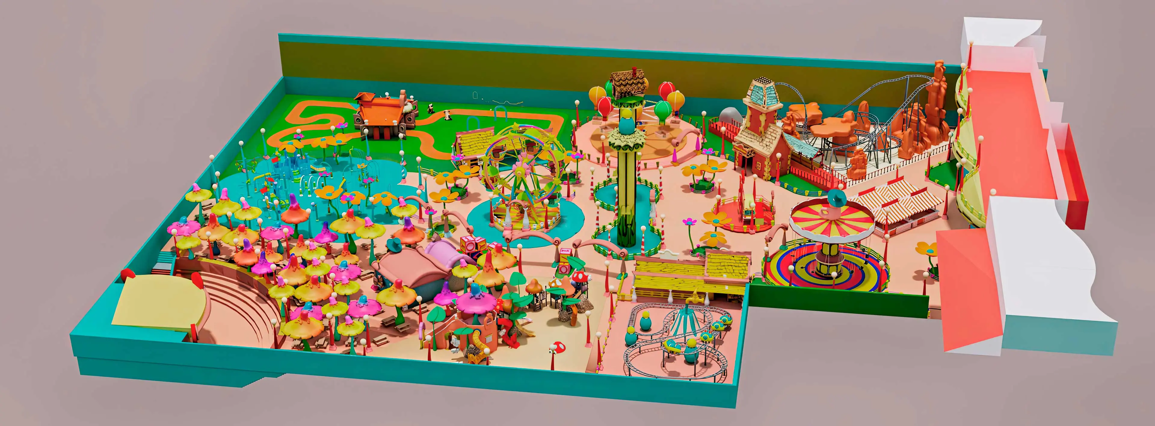 Concept art theme parks design