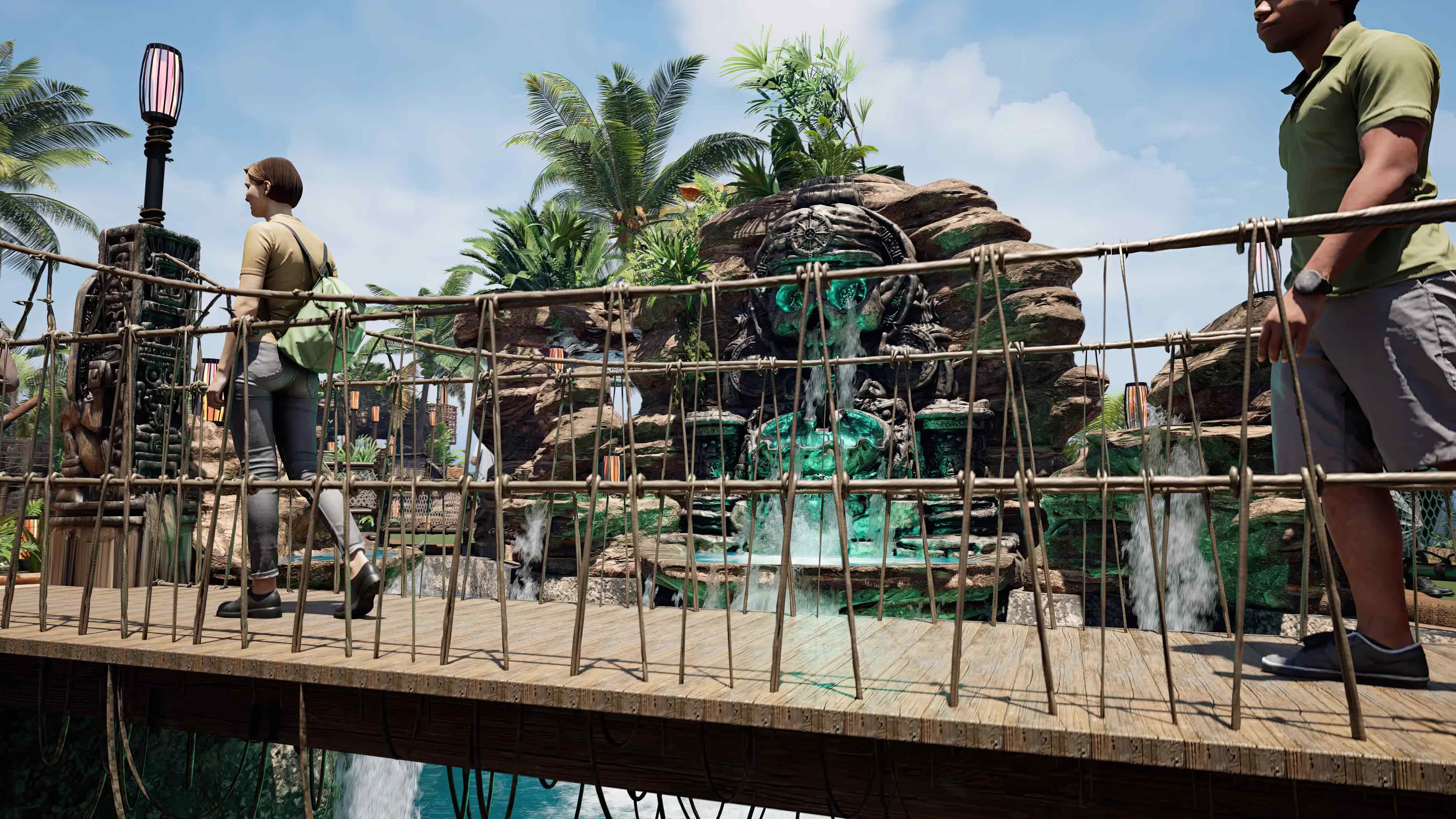 diseño de campos de minigolf temáticos para centros de ocio construcción de minigolf con luz negra
