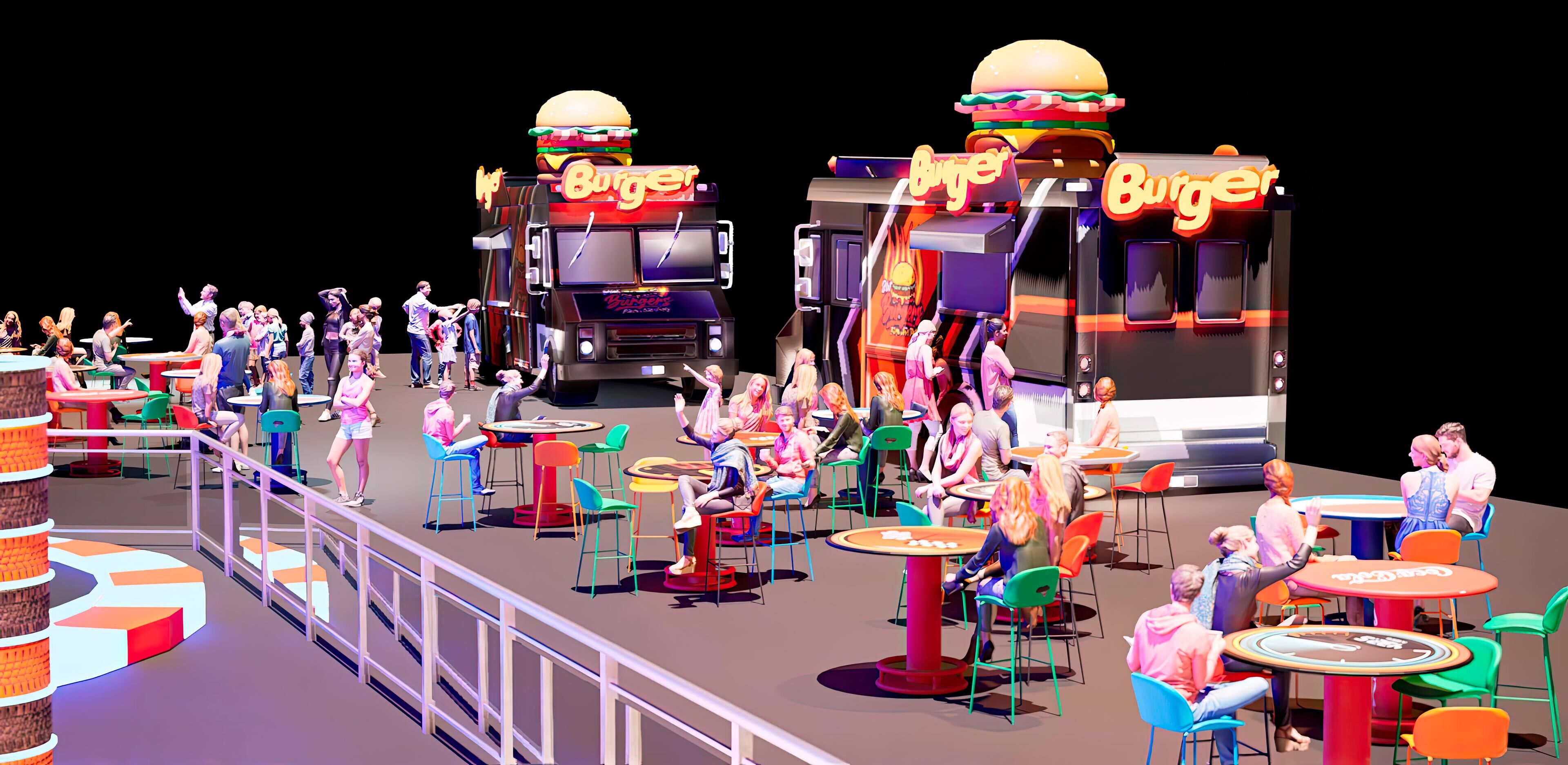 construcción de campo de minigolf aventura con tematización diseño personalizado de minigolf con efectos especiales