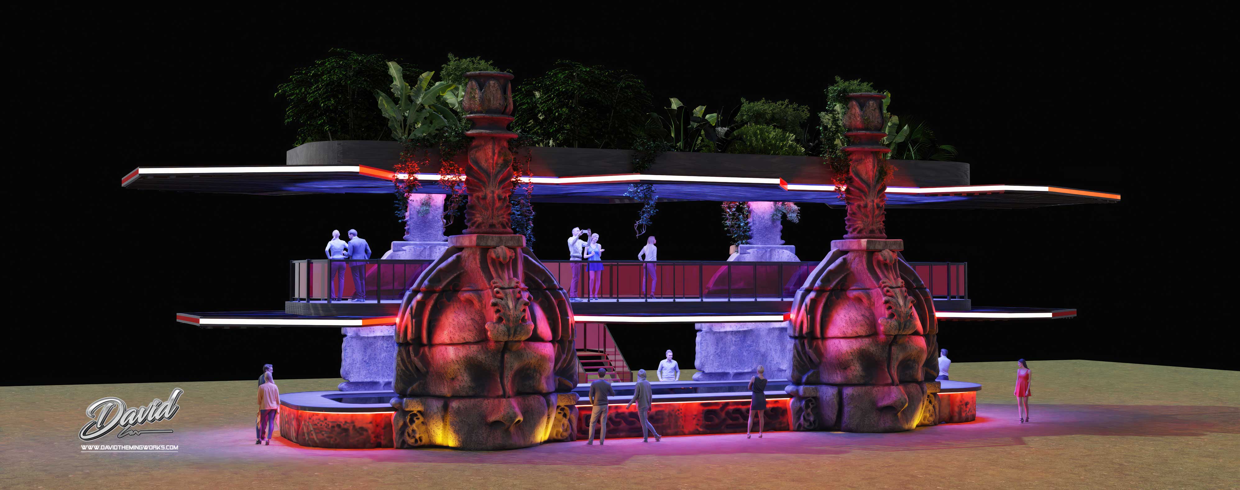 cómo diseñar un escenario temático para festival empresas que construyen escenarios tematizados para conciertos