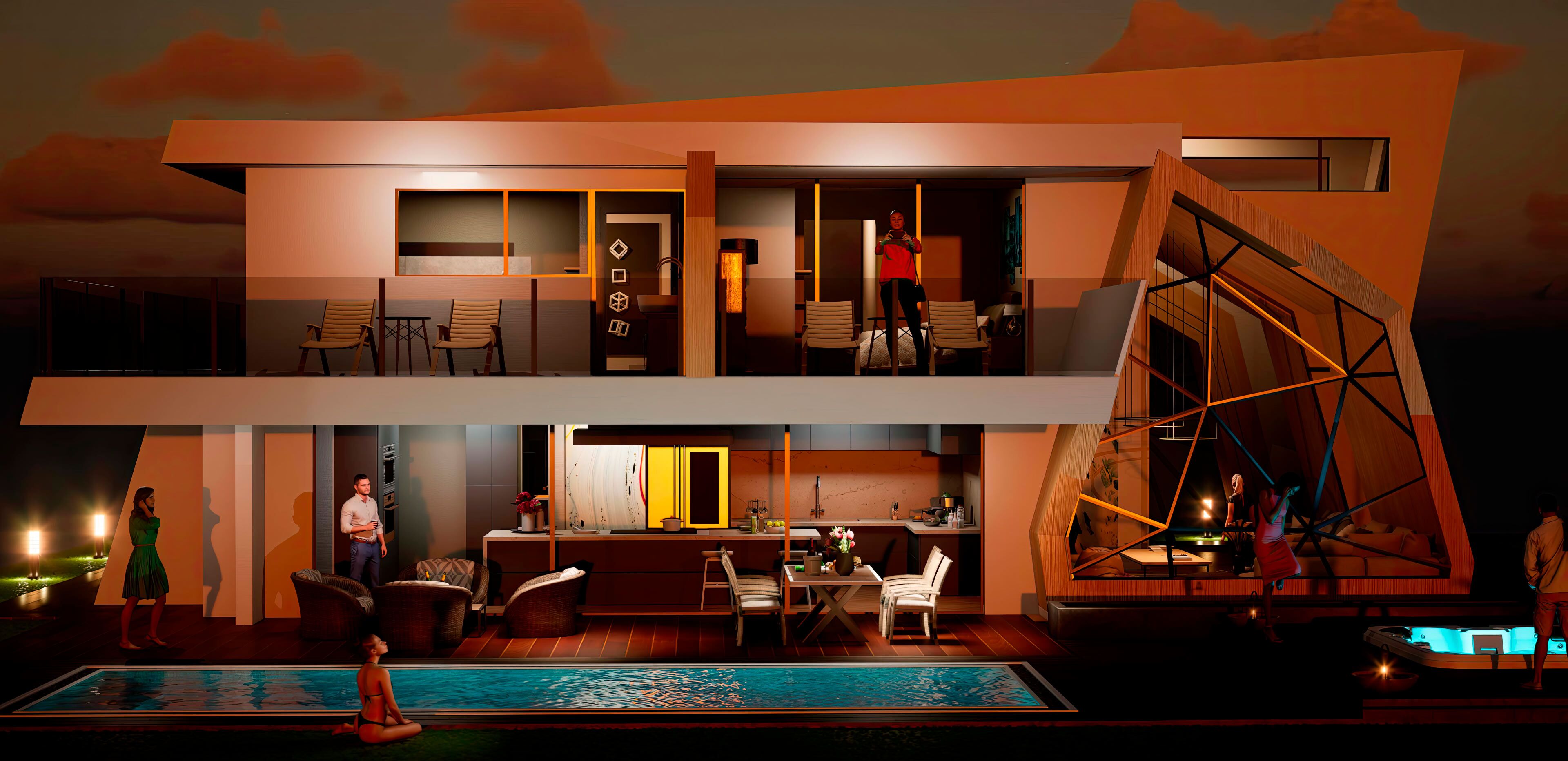 diseño inmersivo de hoteles resorts con entretenimiento temático