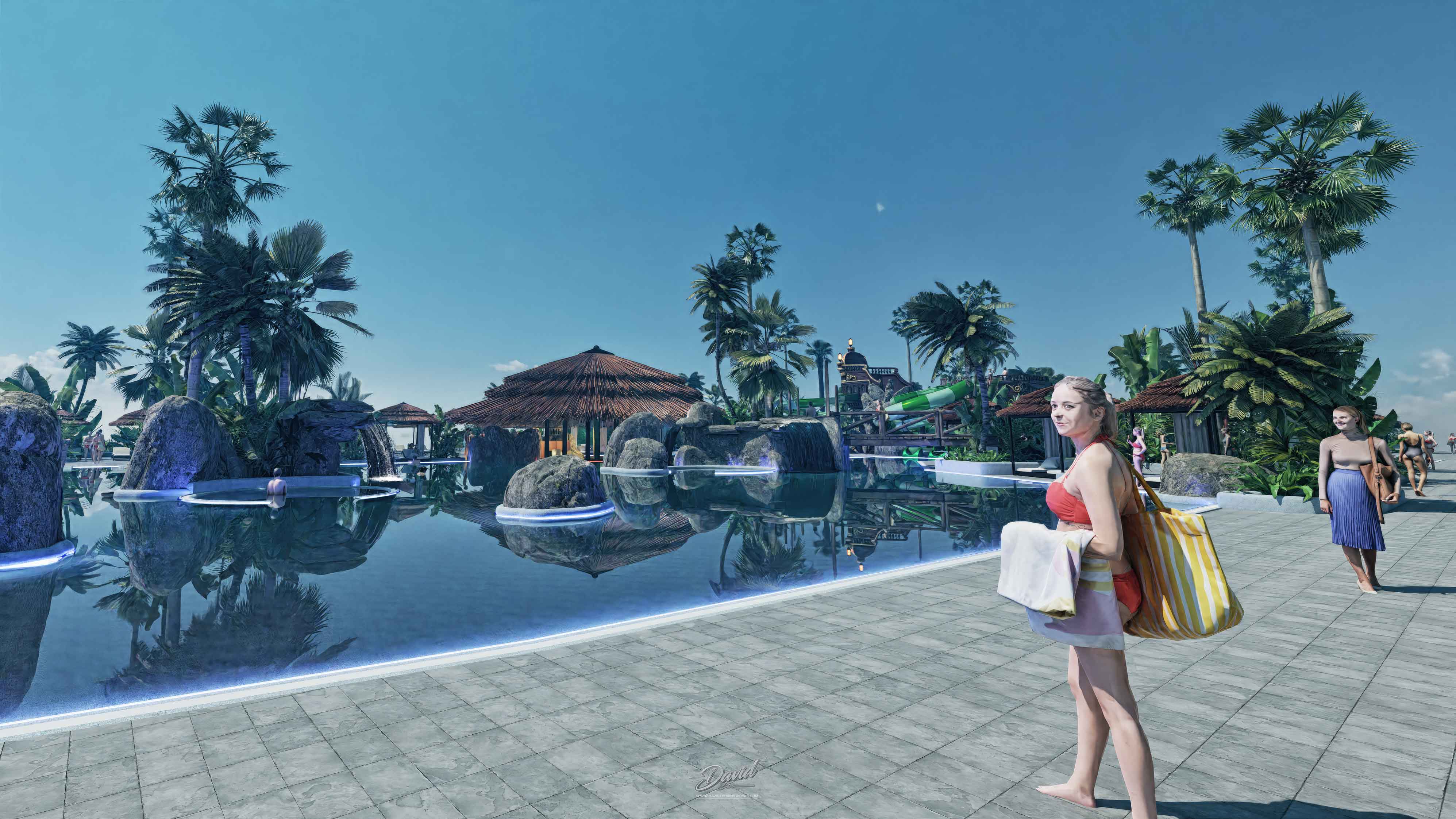 piscinas tematizadas con cascadas y cuevas artificiales piscinas personalizadas temáticas