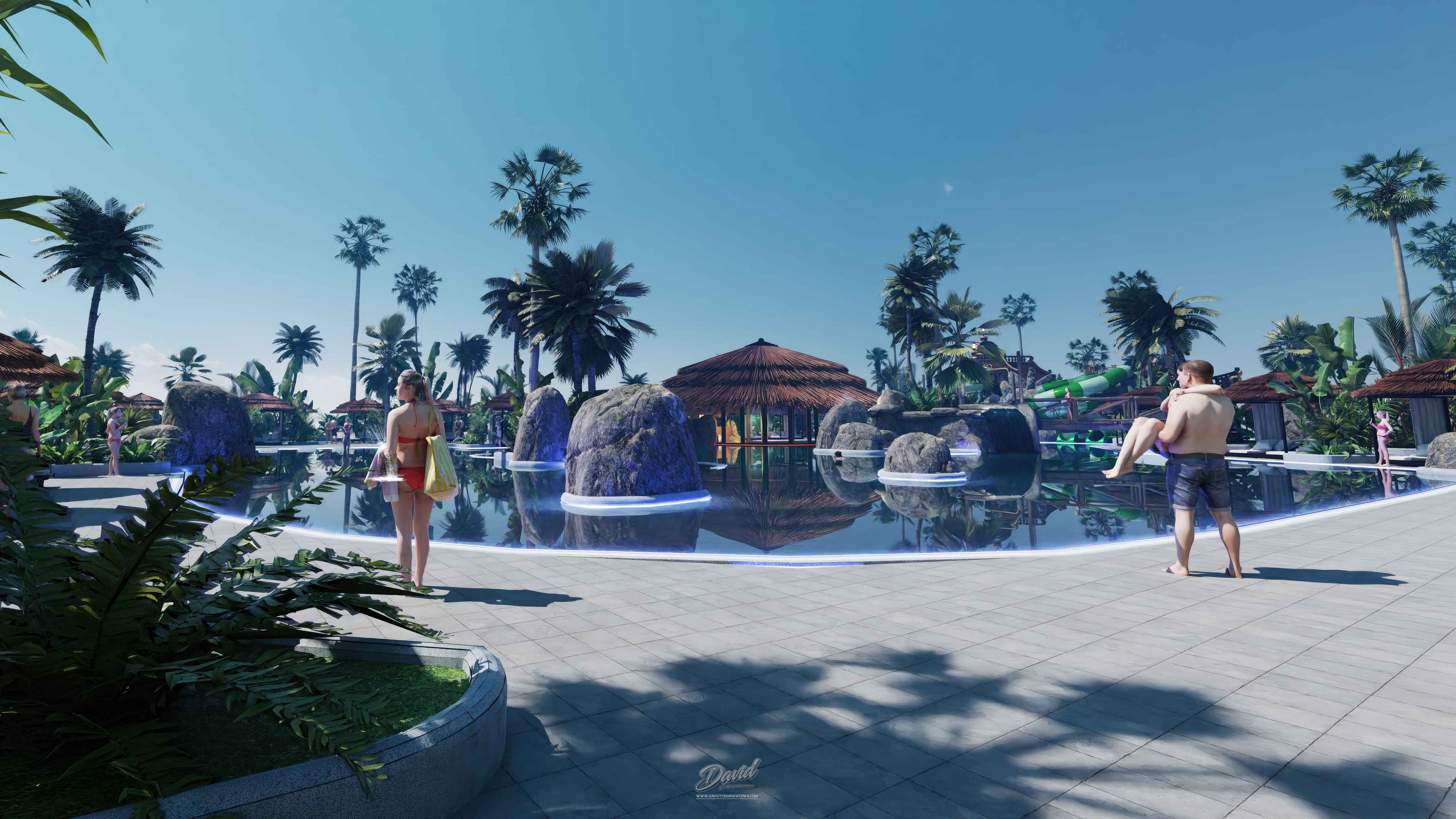 piscinas temáticas para parques acuáticos piscinas tematizadas con cascadas y cuevas artificiales