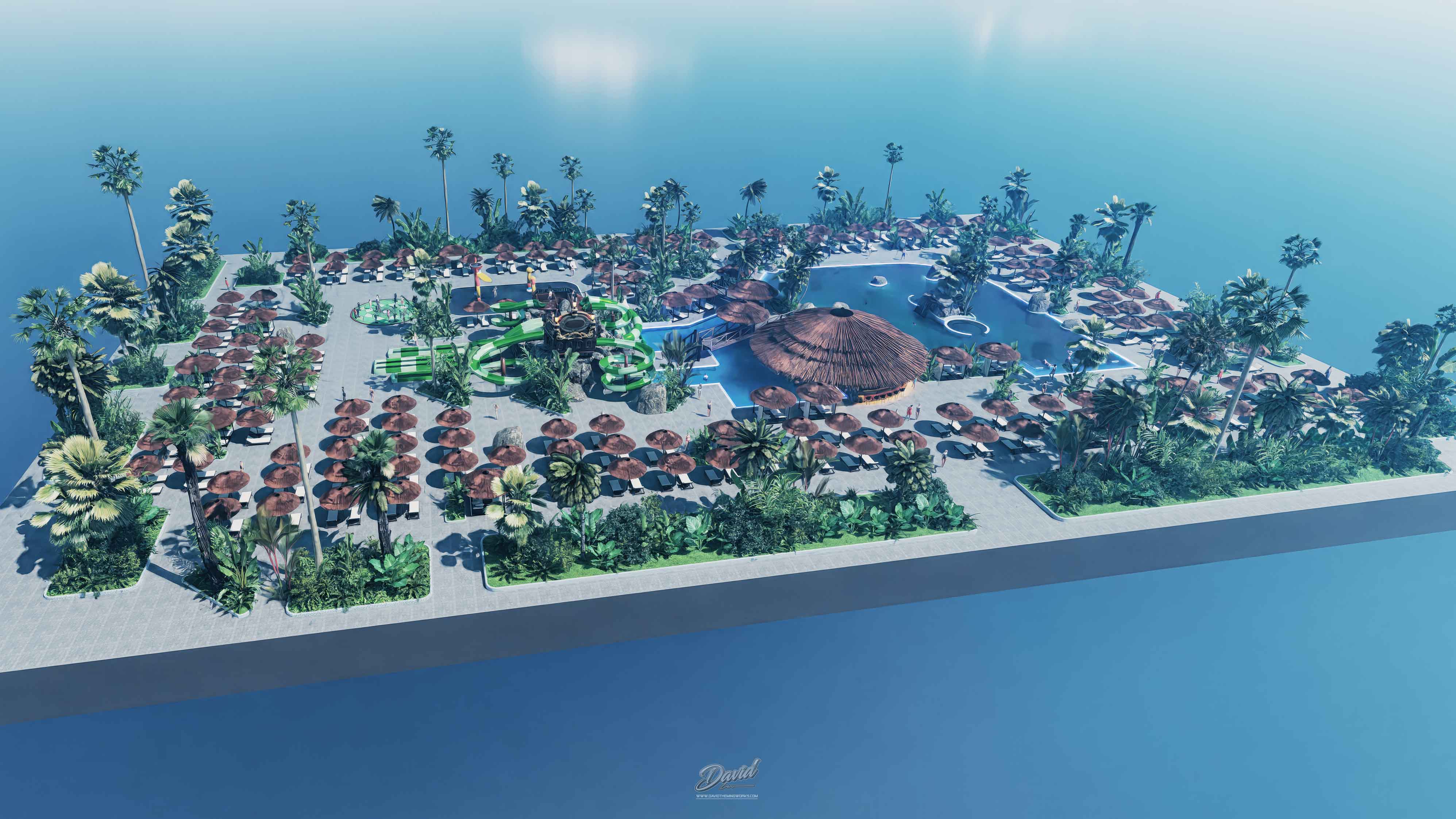 ambientación acuática temática constructoras de piscinas temáticas en