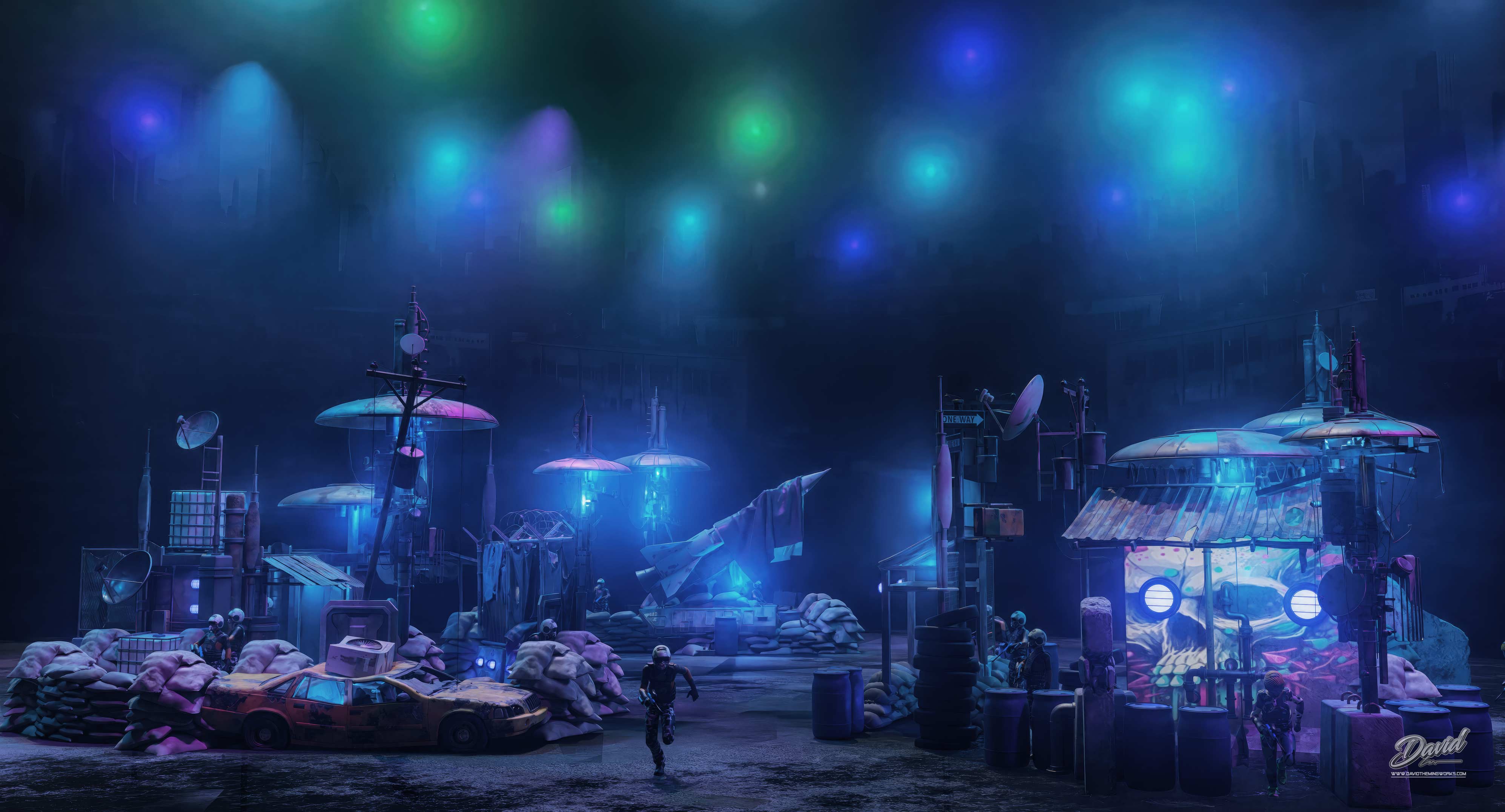 diseño de parques de paintball temáticos campos de paintball interior y exterior